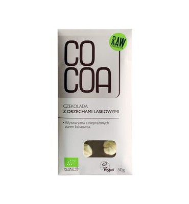 Cocoa - Czekolada z orzechami laskowymi BIO 50g