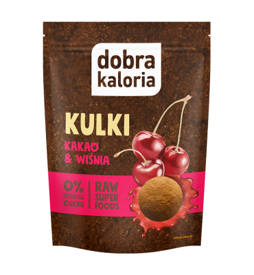 Dobra Kaloria - Kulki daktylowe kakao wiśnia 58g