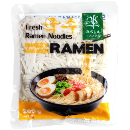 Asia Foods - Makaron ramen, świeży 200g