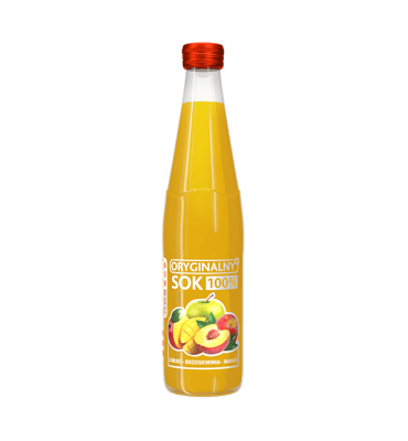 Oryginalny Sok Jabłko - Brzoskwinia - Mango 330 ml