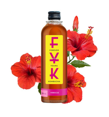 FYK - Kombucha hibiskus 250ml