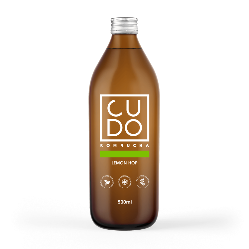 Cudo - Kombucha Lemon Hop 0,5l