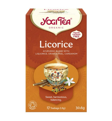 Yogi Tea - Herbata Licorice - lukrecja - BIO (17x1,8g)