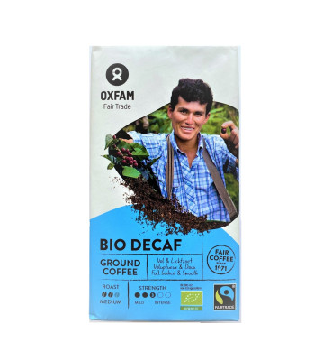 Oxfam - Bezkofeinowa kawa mielona -  Peru BIO 250g