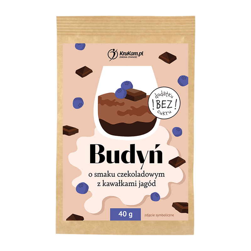 Krukam - Budyń czekoladowy z jagodami b/c 40g