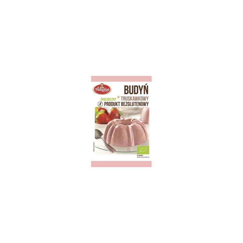 Amylon - Budyń truskawkowy b/g BIO 40g
