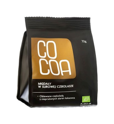 Cocoa - Migdały w surowej czekoladzie BIO 70g