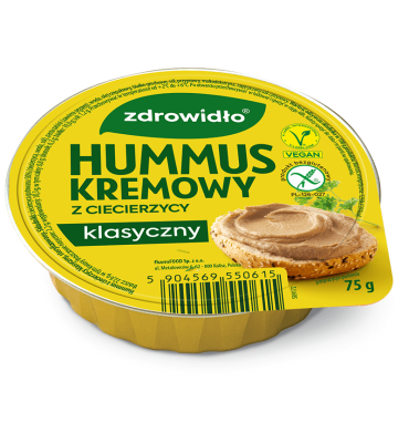 Zdrowidło - Hummus kremowy z ciecierzycy b/g 75g