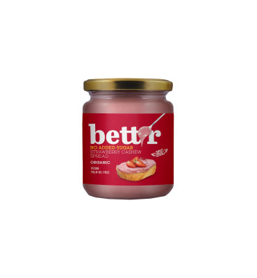 Bett'r - Krem truskawkowy z orzechów nerkowca b/c BIO 250g