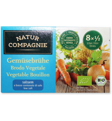 Natur Compagne - Bulion warzywny mniej soli BIO 84 g