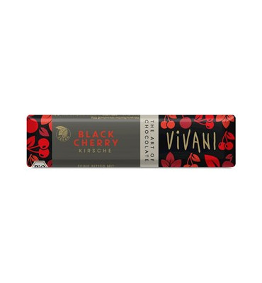 Vivani - Baton z gorzkiej czekolady z crunchy wiśniowym BIO 35g
