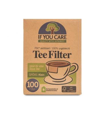 If You Care - Filtry do herbaty małe kompostowalne 100 szt.