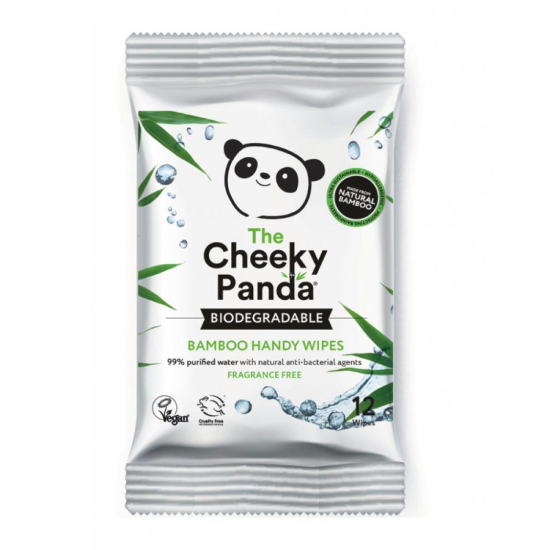 Cheeky Panda - Chusteczki bambusowe nawilżane 12 szt.