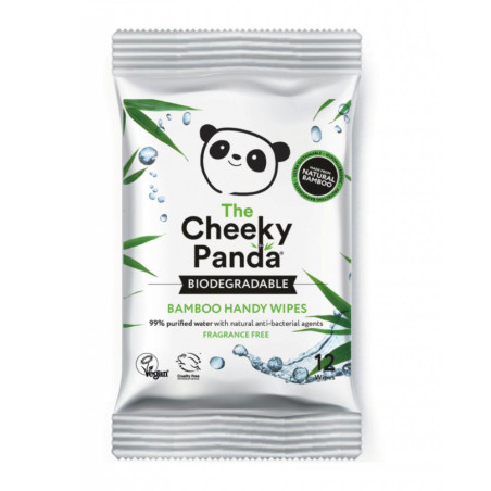 Cheeky Panda - Chusteczki bambusowe nawilżane 12 szt.