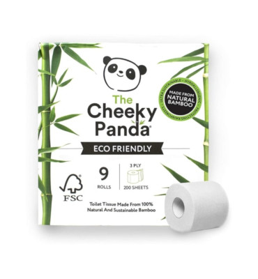 Cheeky Panda - Papier toaletowy bambusowy 9 rolek