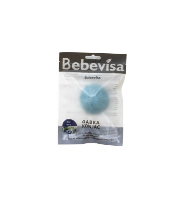 Bebevisa - Gąbka konjac do twarzy borówka