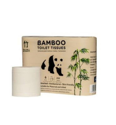 Zuzii - Papier toaletowy bambusowy 6 rolek 3-warst