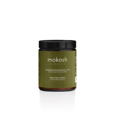 Mokosh - Nawilżający balsam do twarzy i ciała - zielona kawa z tabaką 180ml