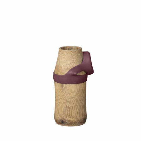 Bamboo Yoga - Butelka bambusowa czerwona