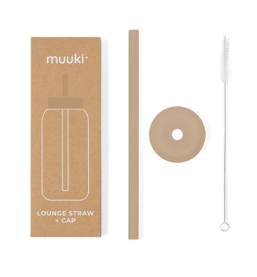 Muuki - Słomka i nakładka Milk Coffee (długa)