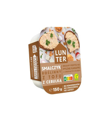 Lunter - Pasta smalczyk roślinny z tofu i cebulką 115g