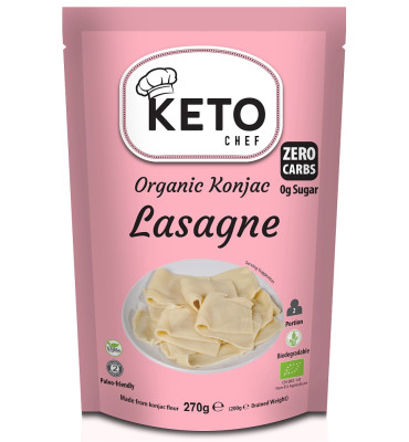 Keto Chef - Makaron konjac lasagne b/g BIO 270g