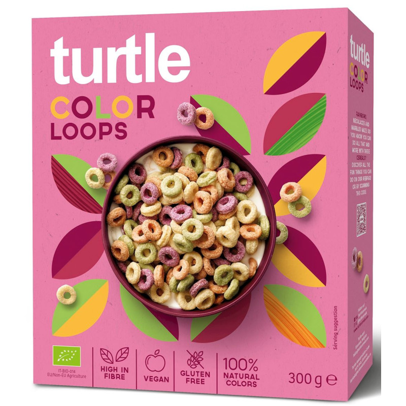 Turtle - Krążki zbożowe kolorowe b/g BIO 300g