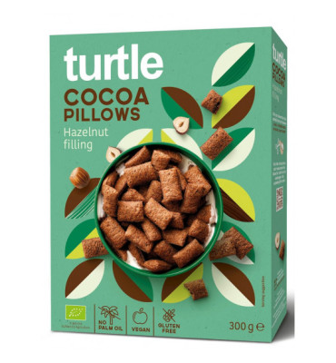 Turtle - Poduszki ryżowe z kremem orzechowo-kakaowym b/g BIO 300g