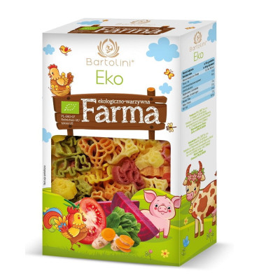 Bartolini - Makaron dla dzieci farma - semolinowy z suszonymi warzywami BIO 250g