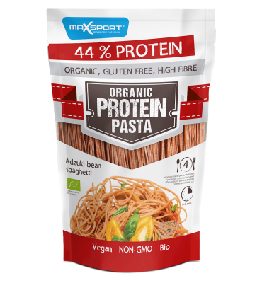 Maxsport - Makaron proteinowy z soi i fasoli adzuki spaghetti b/g BIO 200g
