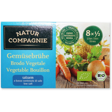 Natur Compagne - Bulion warzywny mniej soli BIO 84 g