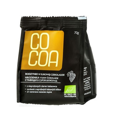 Cocoa - Rodzynki w surowej czekoladzie BIO 70g
