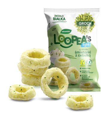 Loopea's - Chrupki o smaku śmietanki z cebulką 50g