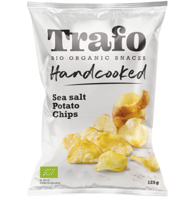 Trafo - Chipsy ziemniaczane cienko krojone z solą morską BIO 125g