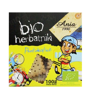 Bio Ania - Herbatniki prostokątne BIO 100g 