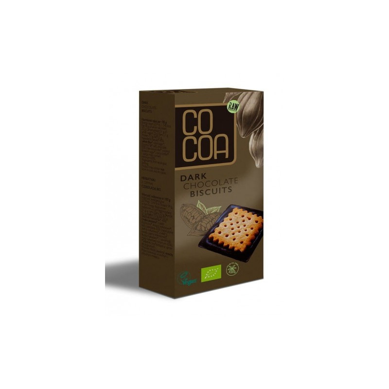Cocoa - Herbatniki z ciemną czekoladą BIO 95g