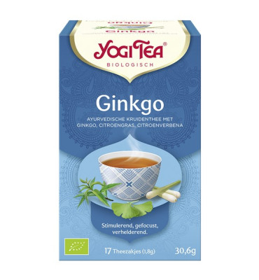 Yogi Tea - Herbata Ginkgo - miłorząb japoński - BIO (17x1,8g)