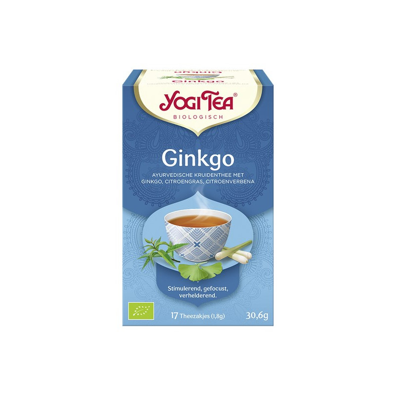 Yogi Tea - Herbata Ginkgo - miłorząb japoński - BIO (17x1,8g)