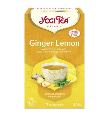 Yogi Tea - Ginger Lemon - imbirowo cytrynowa BIO (17x1,8g)