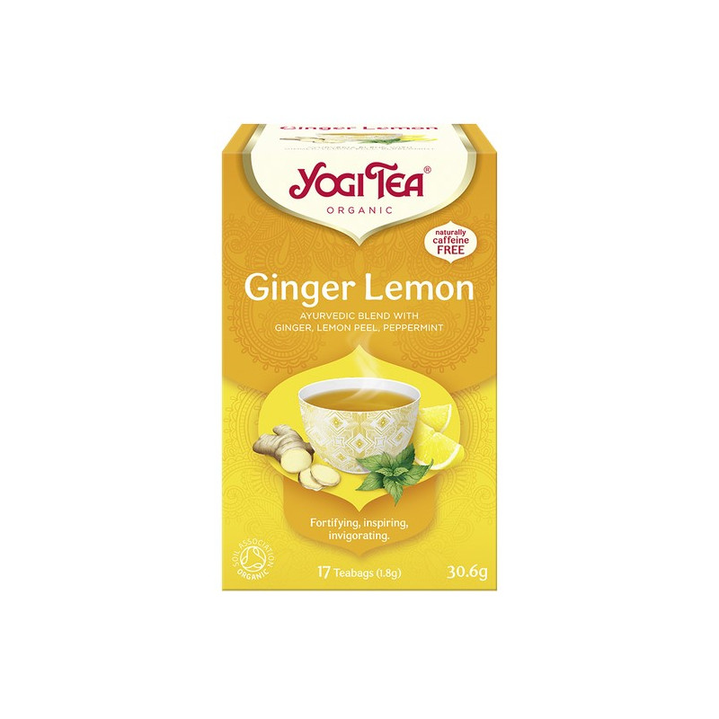 Yogi Tea - Ginger Lemon - imbirowo cytrynowa BIO (17x1,8g)