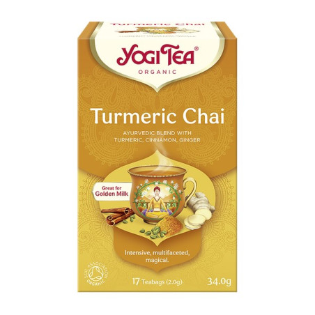 Yogi Tea - Herbata Turmeric Chai - złoty czaj z kurkumą - BIO (17x1,8g)