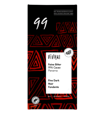 Vivani - Czekolada gorzka 99% BIO 80g