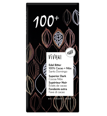 Vivani - Tabliczka gorzka 100% kakao BIO 80g