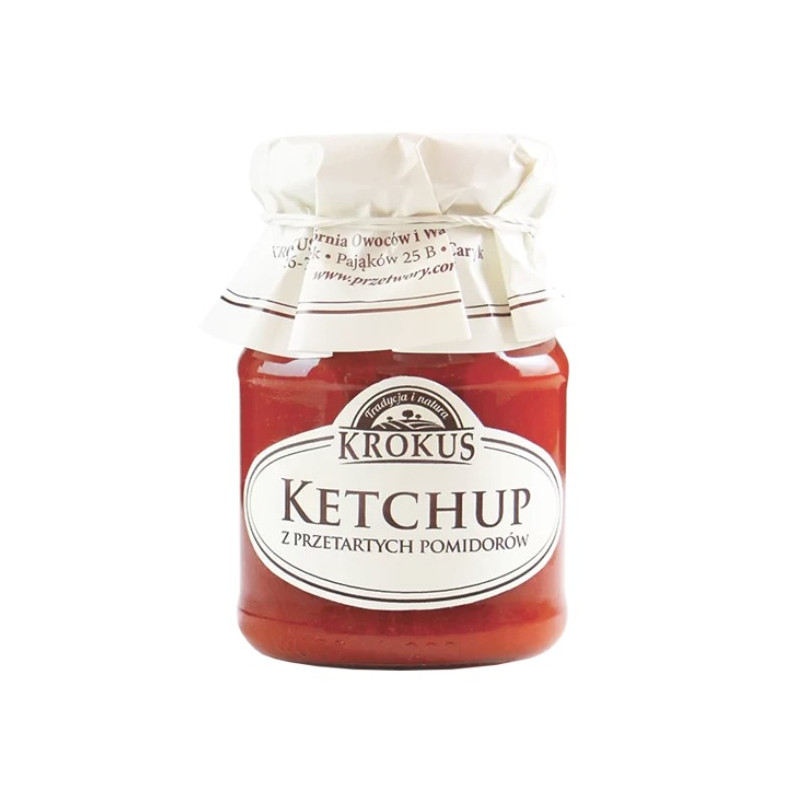 Krokus - Ketchup z przetartych pomidorów 180g