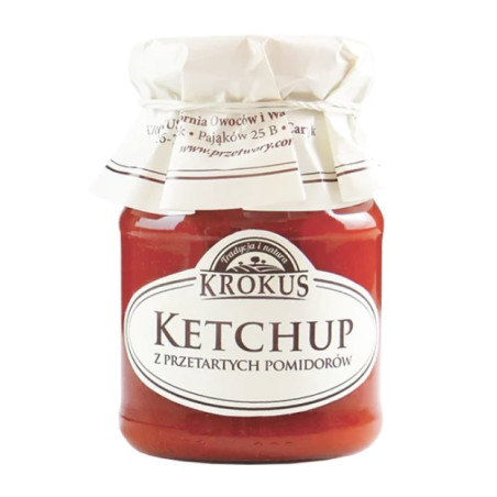 Krokus - Ketchup z przetartych pomidorów 180g